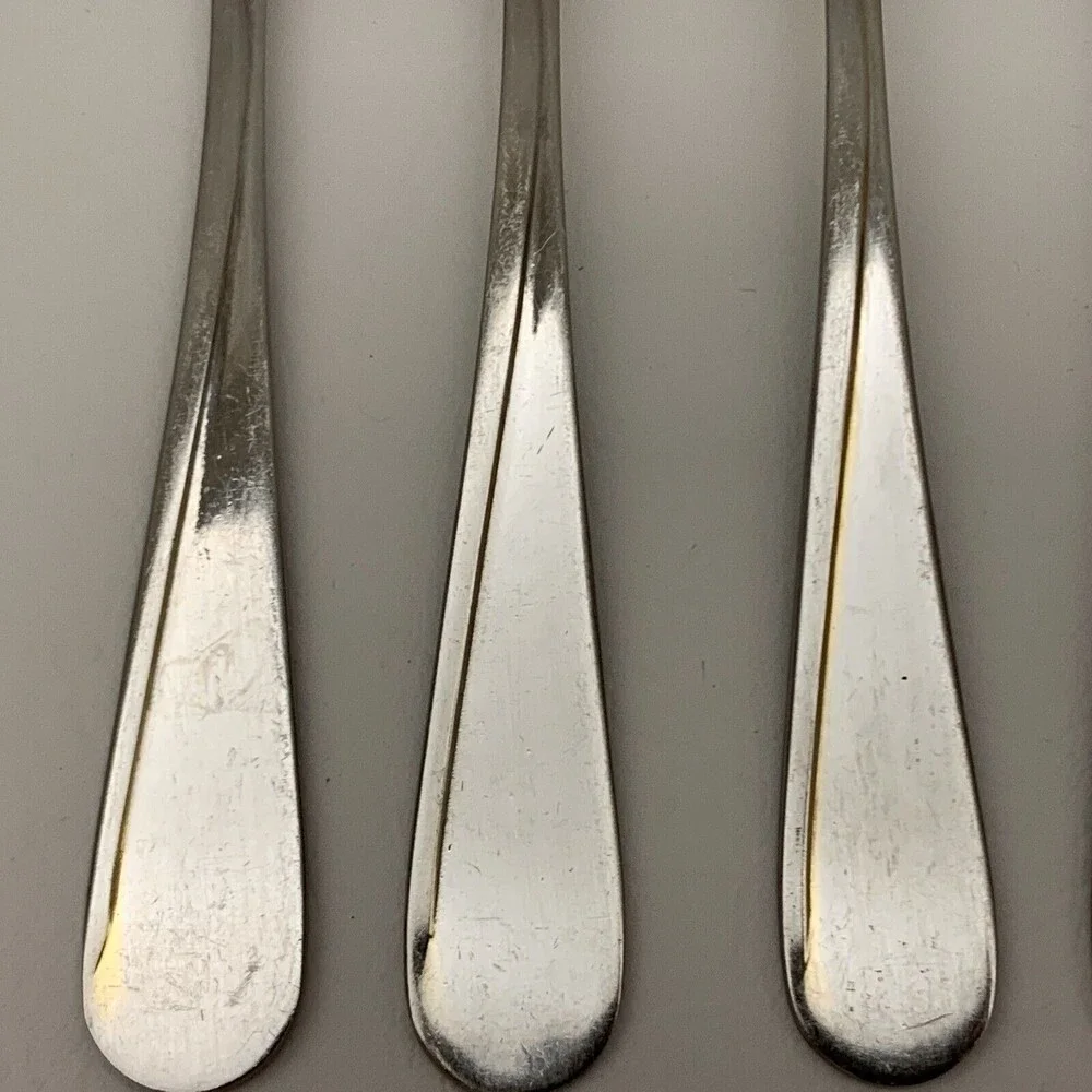 Gourmet Settings 18/10 Stainless‎ Steel Forks Spoons Flatware Lot of 5